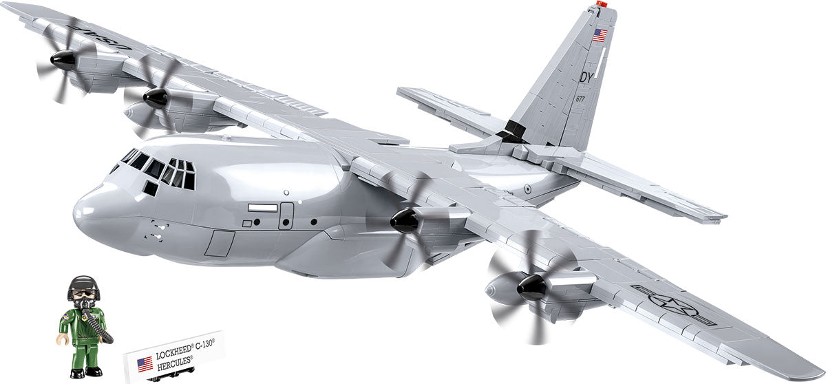 Lockheed Martin C-130 Hercules, 1/61 Scale 602 Piece Block Kit In Flight