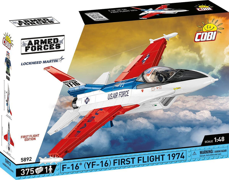 Lockheed Martin F-16 (YF-16) First Flight 1974, 375 Piece Block Kit