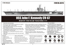 USS John F. Kennedy Aircraft Carrier CV-67, 1:700 Scale Model Kit Instructions Cover