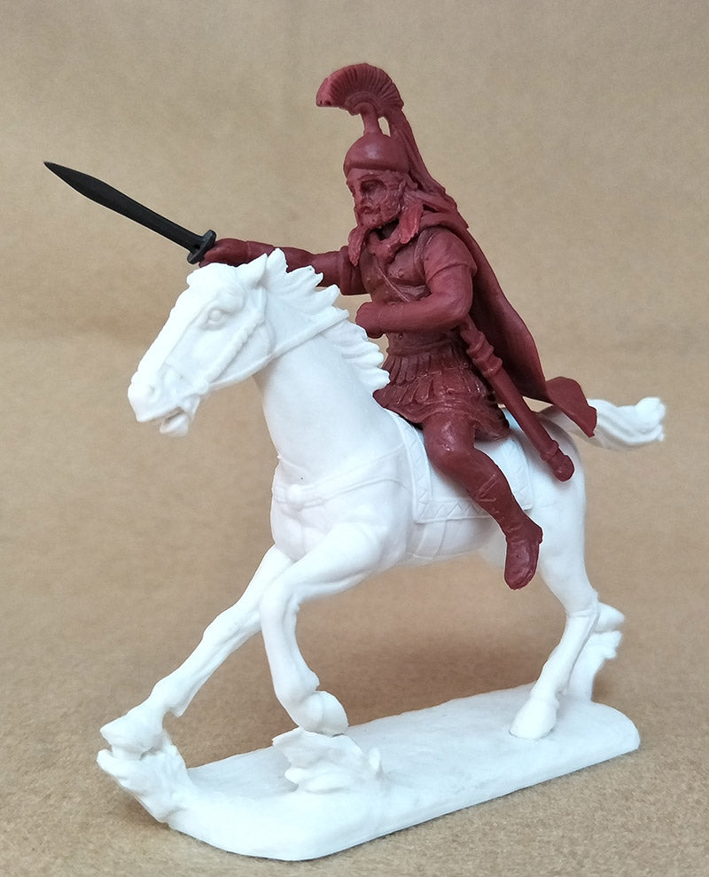Classical Greeks Athenian Cavalry, 60 mm (1/30) Scale Plastic Figures Close Up With Sword