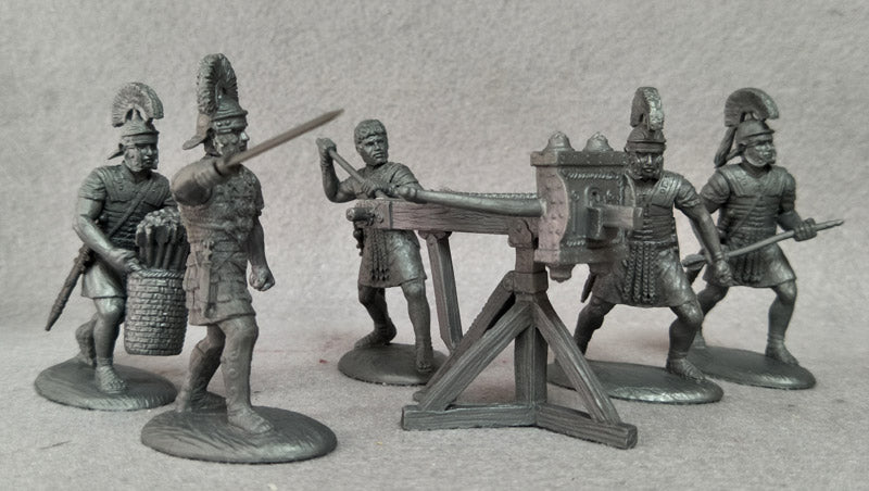 Early Imperial Roman Artillery (Scorpio Bolt-Shooters), 60 mm (1/30) Scale Plastic Figures Close Up