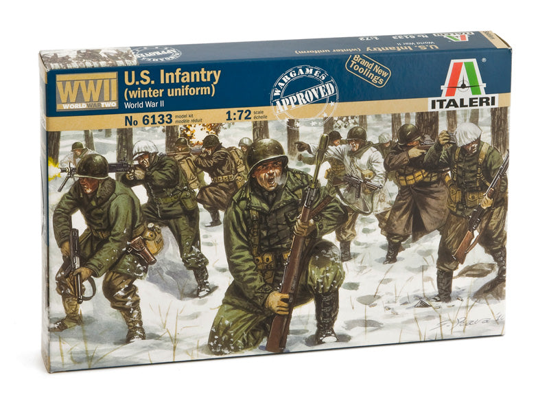 U.S. Infantry (Winter Uniforms) WWII 1/72 Scale Plastic Figures