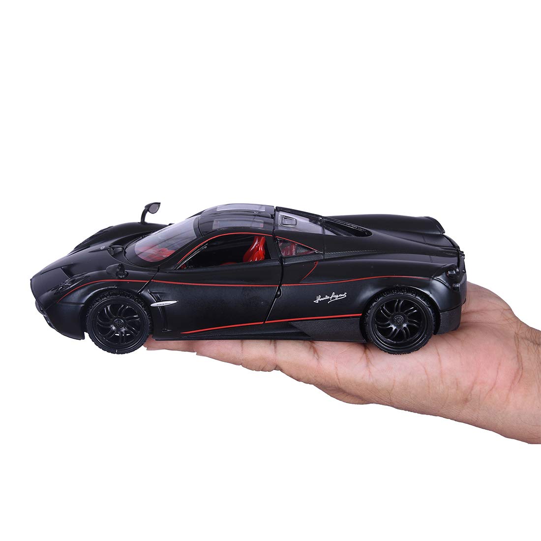 Pagani Huayra Satin Finish (Black)1:24 Scale Diecast Car In Hand