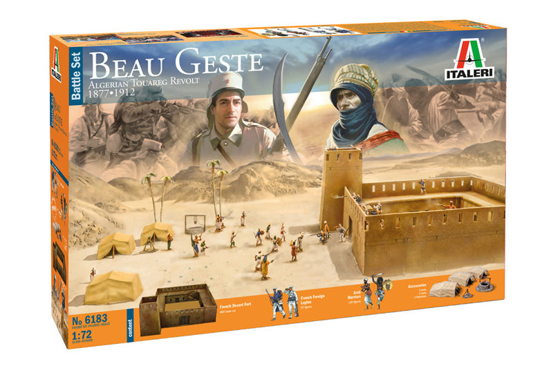 Beau Geste: Algerian Tuareg Revolt 1877-1912, 1/72 Scale Plastic Diorama Battle Set