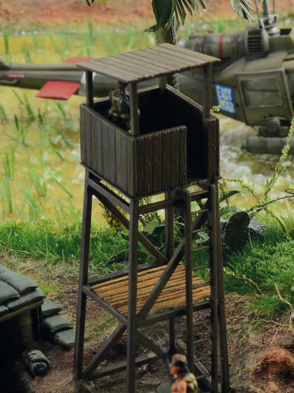 Vietnam War Operation Silver Bayonet 1965, 1/72 Scale Plastic Battle Set Example Guard Tower