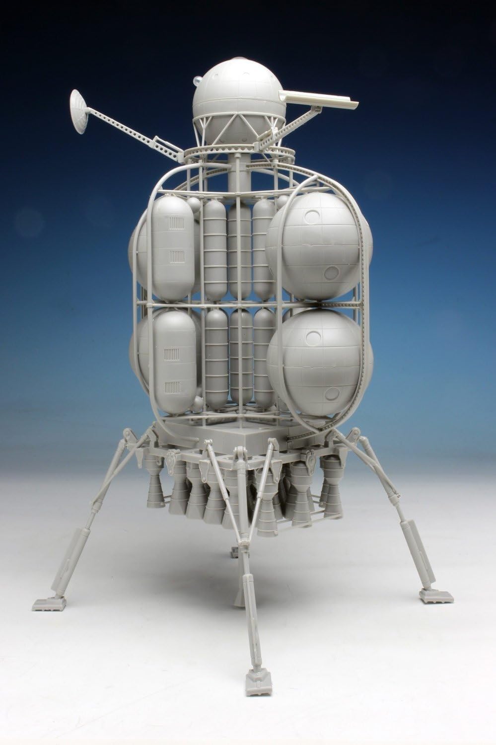 The Moonlander Spacecraft 1/350 Scale Model Kit Completed Example