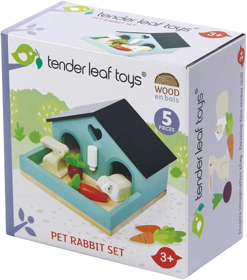 Small Rabbit Set Tender Leaf Toys | Pet Rabbit Set | Bellford Toys And Hobbies