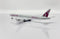 Boeing 777-300ER Qatar Airways “World Cup 2022” (A7-BEF) Flaps Down, 1:400 Scale Diecast Model Left Rear View Flaps Down