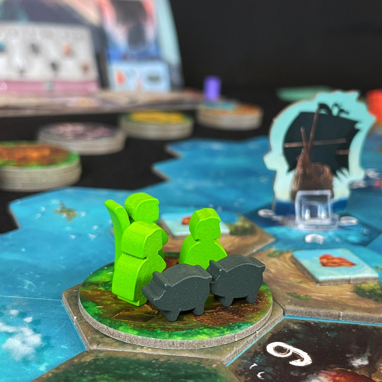 Tindaya Board Game Meeples