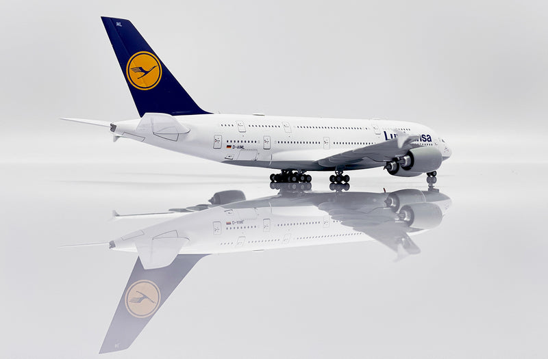 Airbus A380 Lufthansa (D-AIML), 1/400 Scale Diecast Model Right Rear View