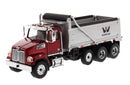 Western Star 4700 SF (Metallic Red) W/ Dump Truck, 1:50 Scale Model