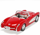 Chevrolet Corvette Convertible 1957 (Red/ White), 1/24 Scale Diecast Car Right Rear View