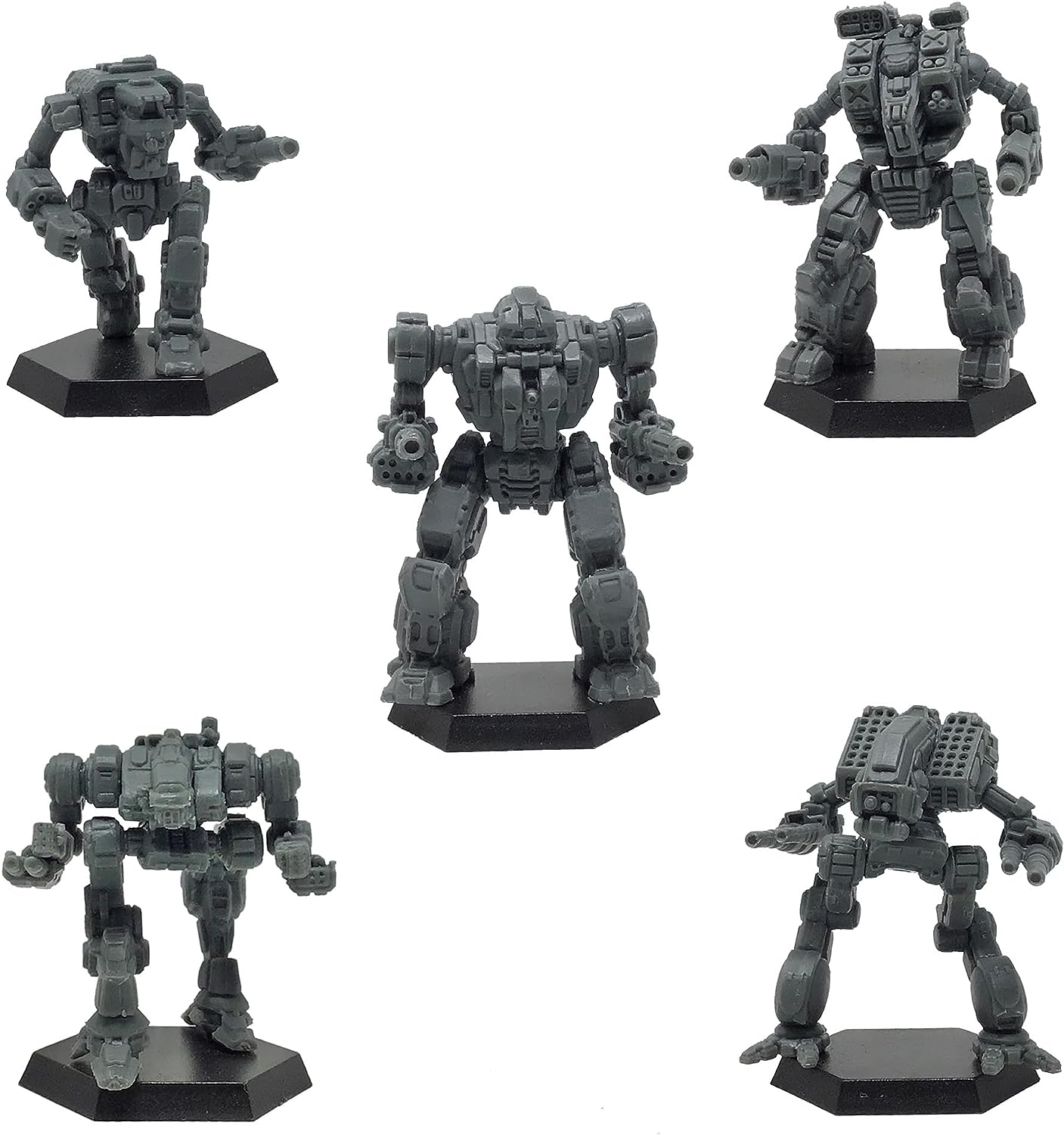 Catalyst Game Labs BattleTech Clan Heavy Star Miniatures - 5 Heavy Mechs - Geen Montage - Voor Ages 12+