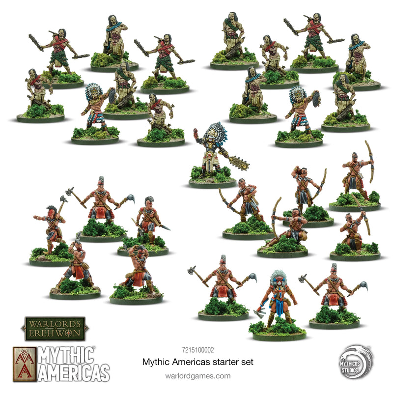 Mythic Americas Starter Set Tabletop Game Example Painted Figures