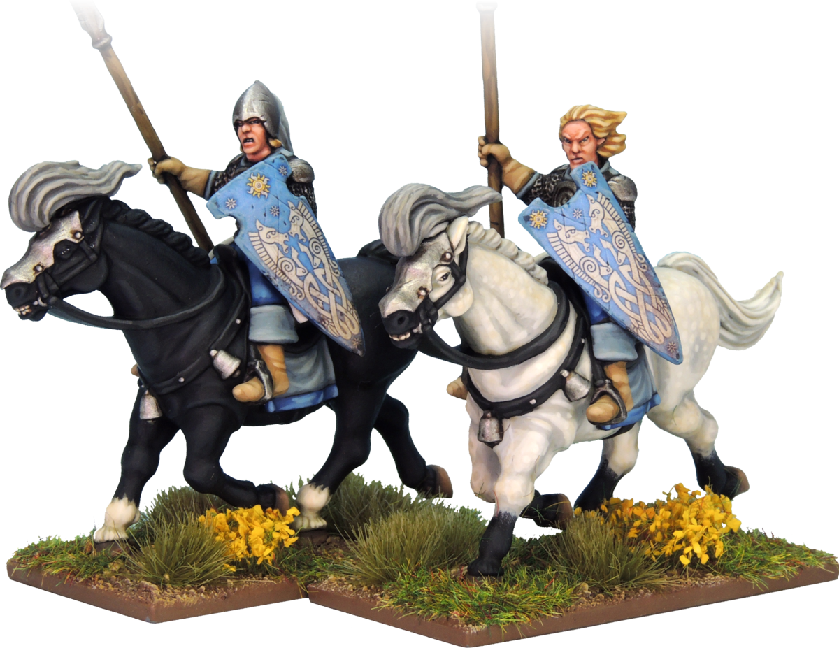 Oathmark Elf Cavalry, 28 mm Scale Model Plastic Figures  Close Up Painted Example