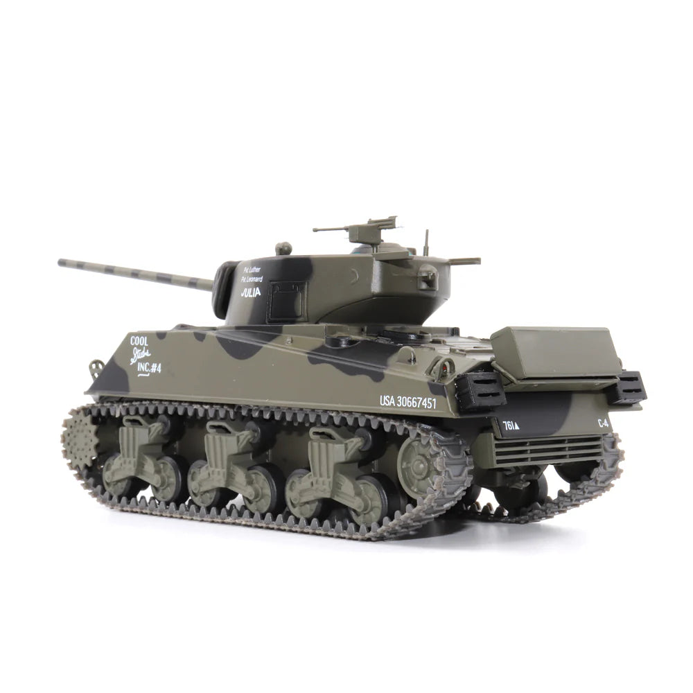 M4A3(76) Sherman 761st Tank Battalion, 1/43 Scale Model Left Rear View