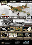 Curtiss P-40B / Tomahawk 81A-2 3rd Pursuit Squadron AVG “Flying Tigers” China 1942, 1:72 Scale Model InfoGraphic
