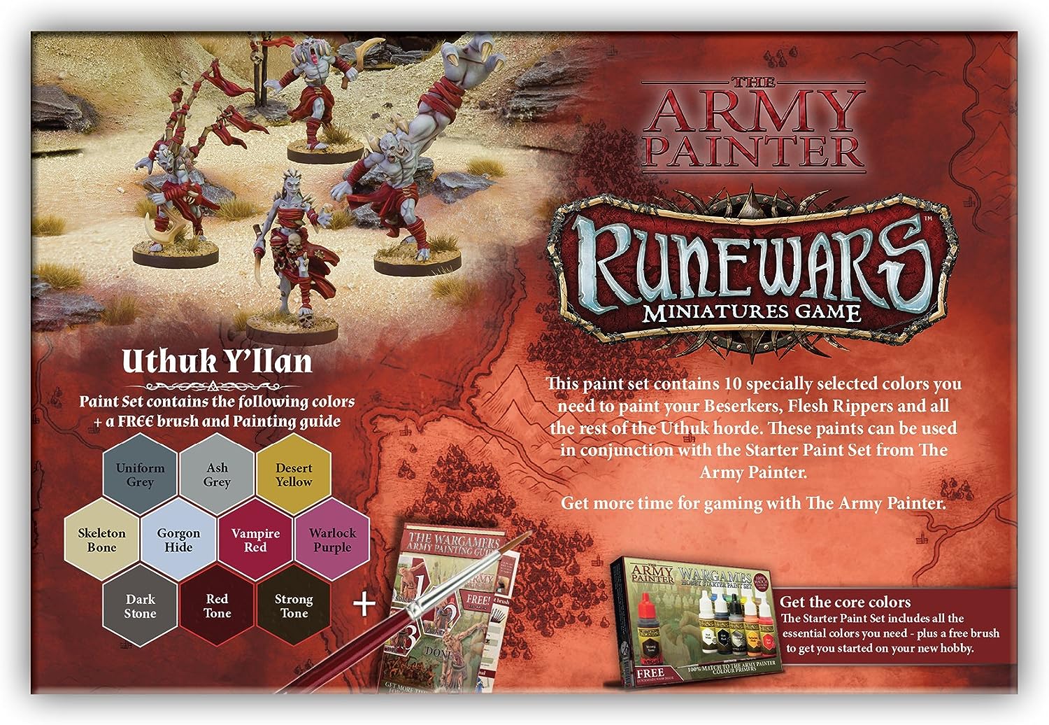 Runewars: Uthuk Y’llan Paint Set Back of Box