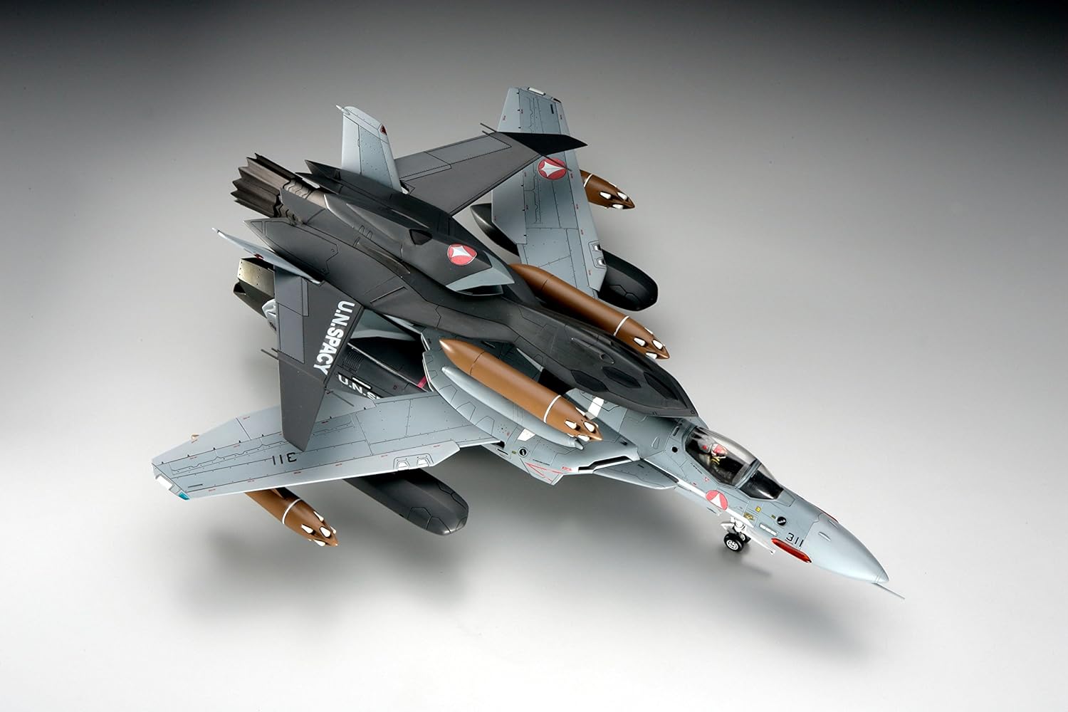 Macross Zero VF-0A/S Phoenix With Ghost 1:72 Scale Model Kit Top View