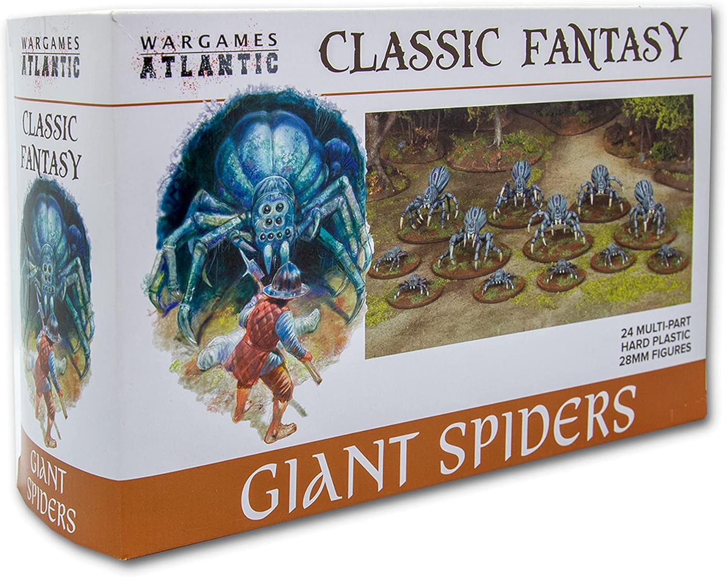 Giant Spiders, 28 mm Scale Model Plastic Figures