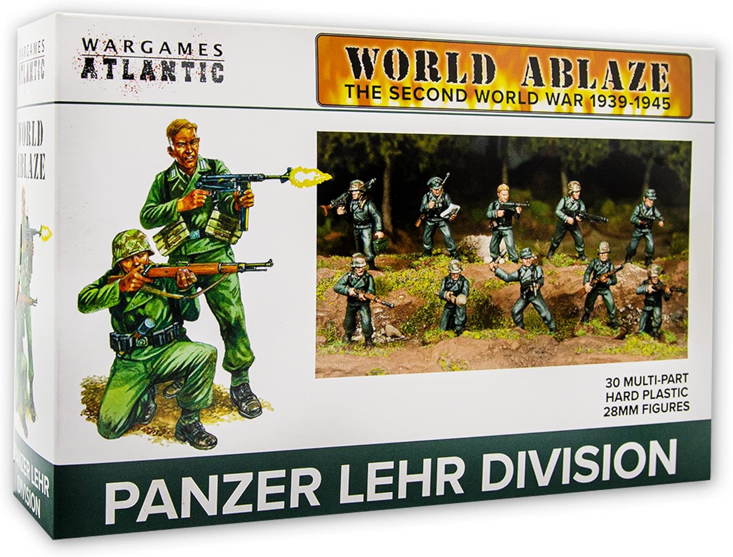 Panzer Lehr Division, 28 mm Scale Model Plastic Figures