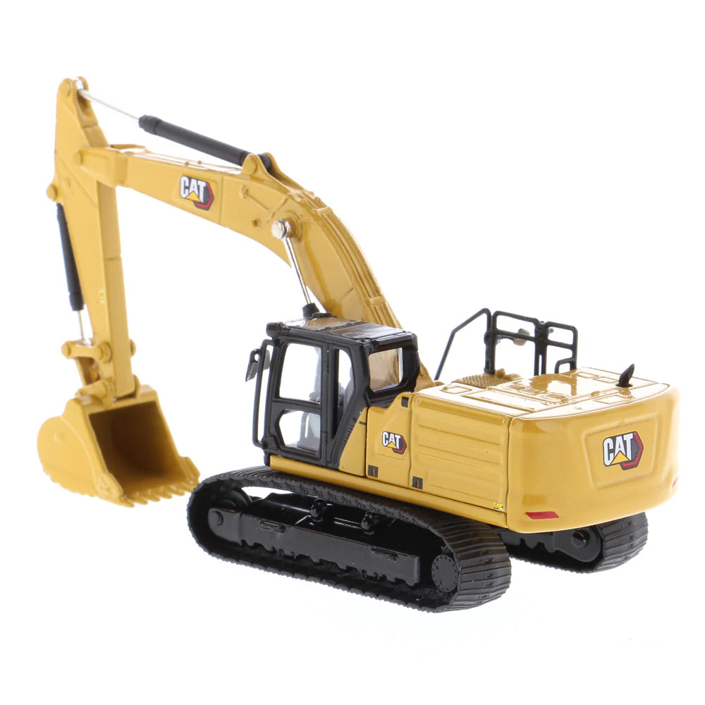 Caterpillar 336 Hydraulic Excavator – Nex Generation  1:87 (HO) Scale Model Left Rear View