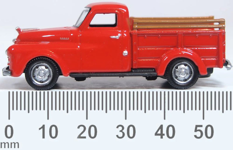 Dodge B-1B Pickup 1948 (Red) 1:87 Scale Diecast Model Side View Dimensions