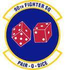 90th Fighter Squadron “Pair O Dice” Emblem