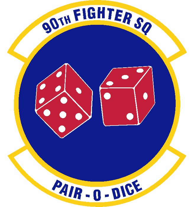 90th Fighter Squadron “Pair O Dice” Emblem