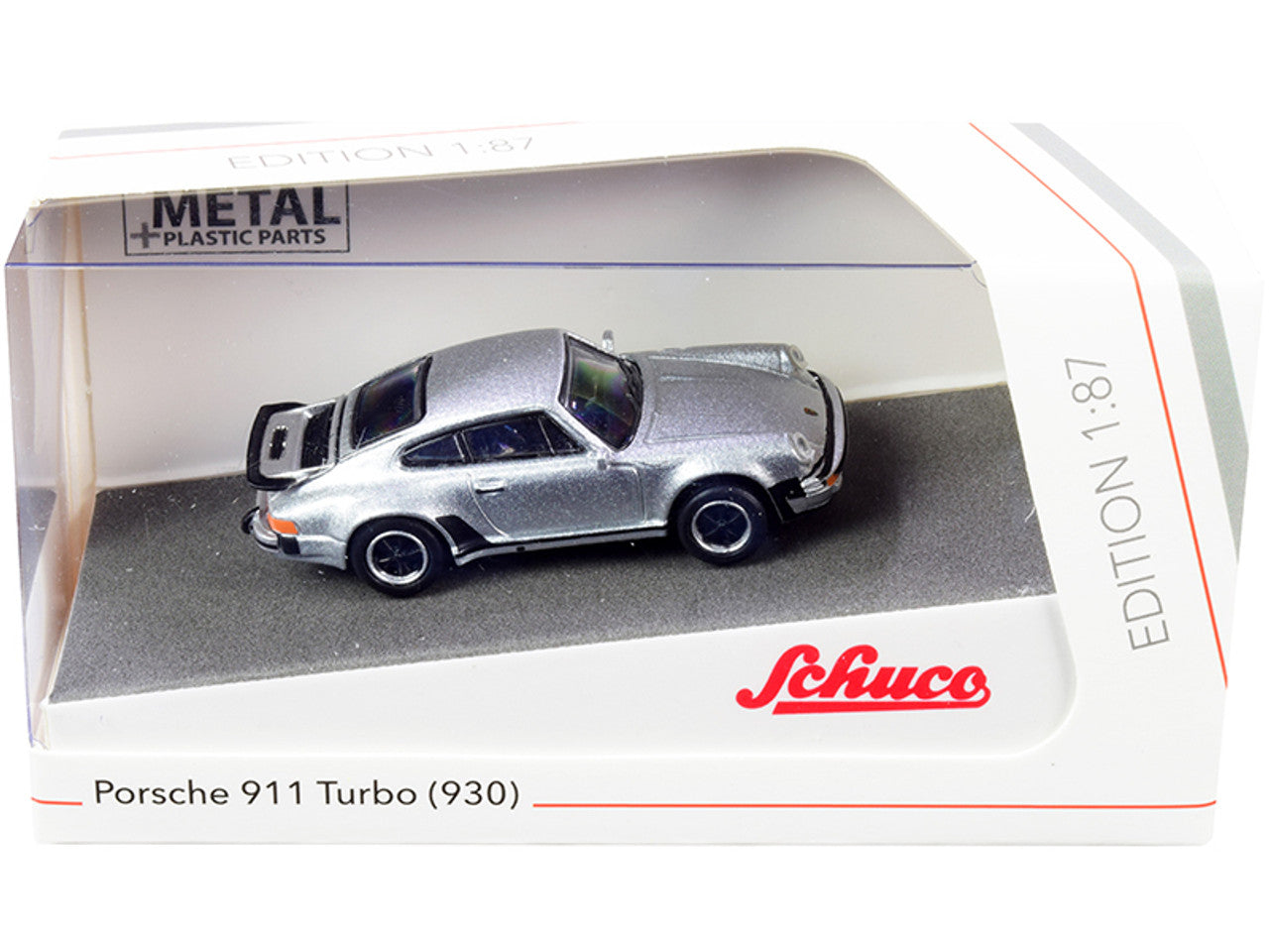 Porsche 911 (930) (Silver) 1:87 Diecast Scale Model