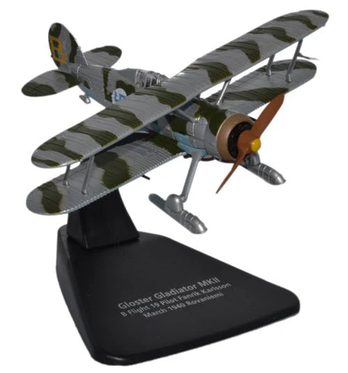 Gloster Gladiator with Skis 1939, 1:72 Scale Diecast Model