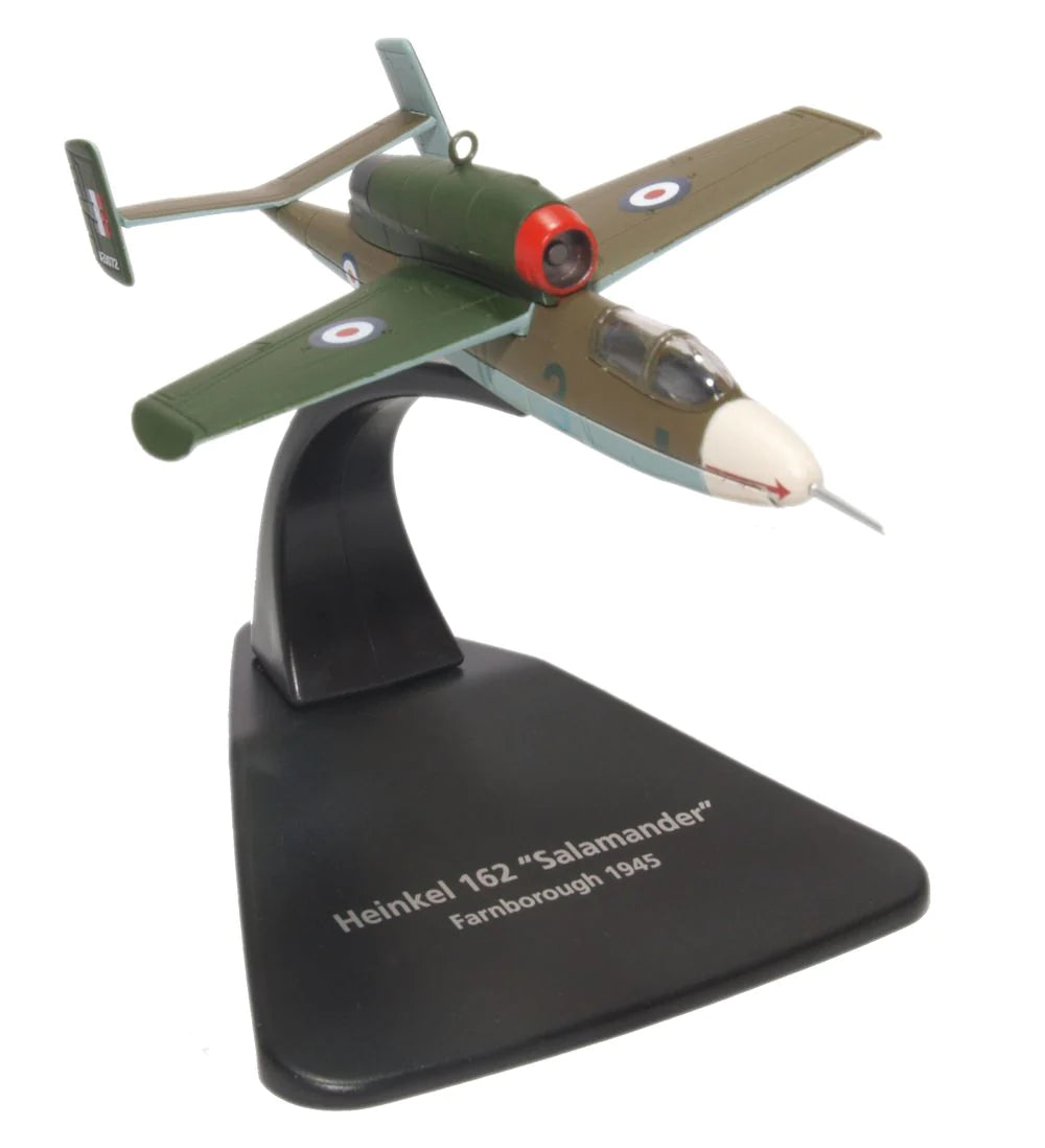 Heinkel He 162 Salamander, RAF 1945 1:72 Scale Model