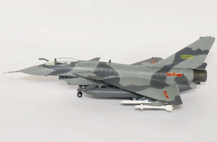 Chengdu J-10 Vigorous Dragon PLAAF 1:72 Scale Diecast Model Left Side View