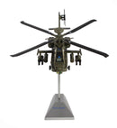 Boeing AH-64D Apache Longbow, 3rd Infantry Division US Army 2003, 1/72 Scale Diecast Model Front View On Stand
