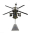 Boeing AH-64D Apache Longbow, 3rd Infantry Division US Army 2003, 1/72 Scale Diecast Model Front View On Stand