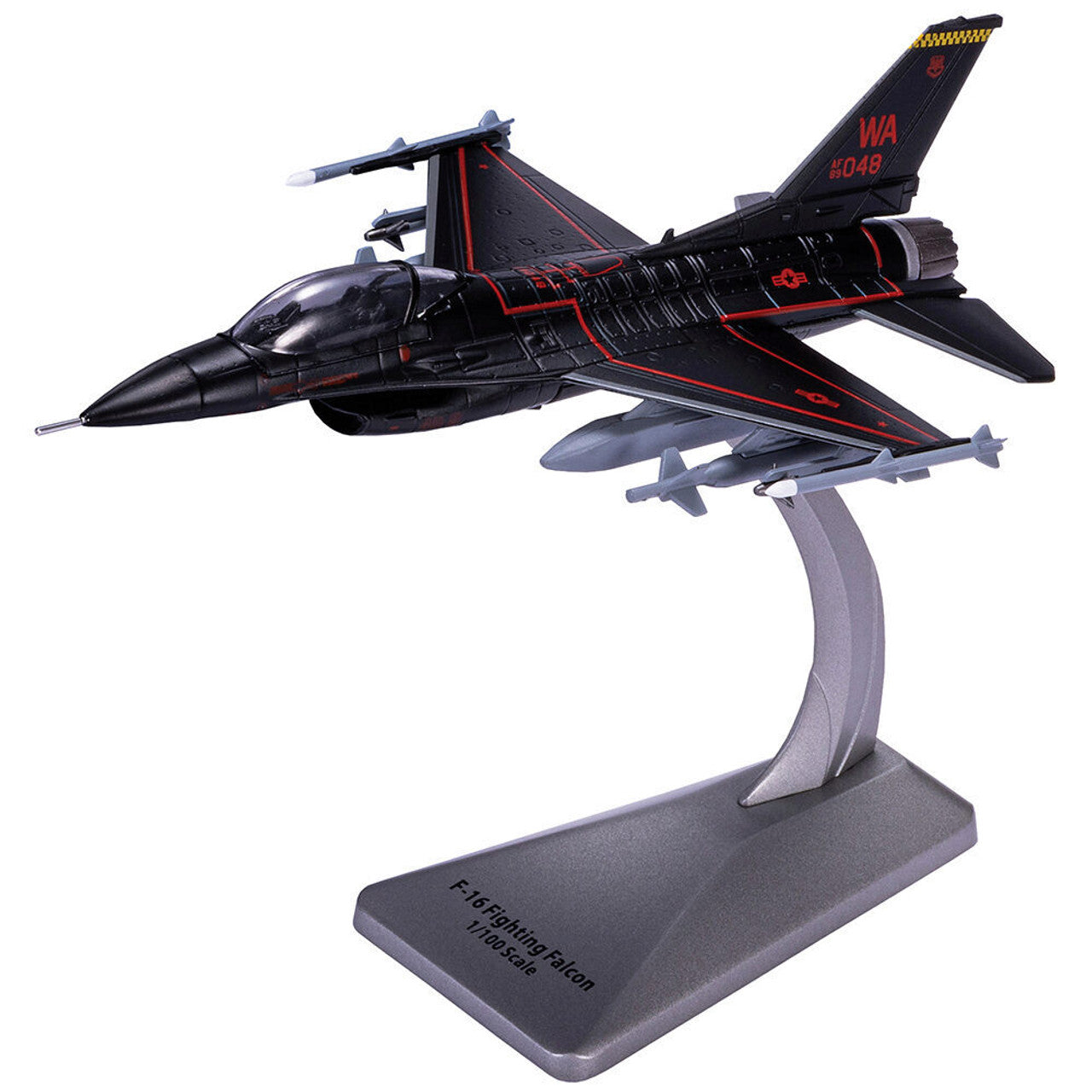 Lockheed Martin (General Dynamics) F-16 Fighting Falcon 64th Aggressor Squadron, 1:100 Scale Diecast Model