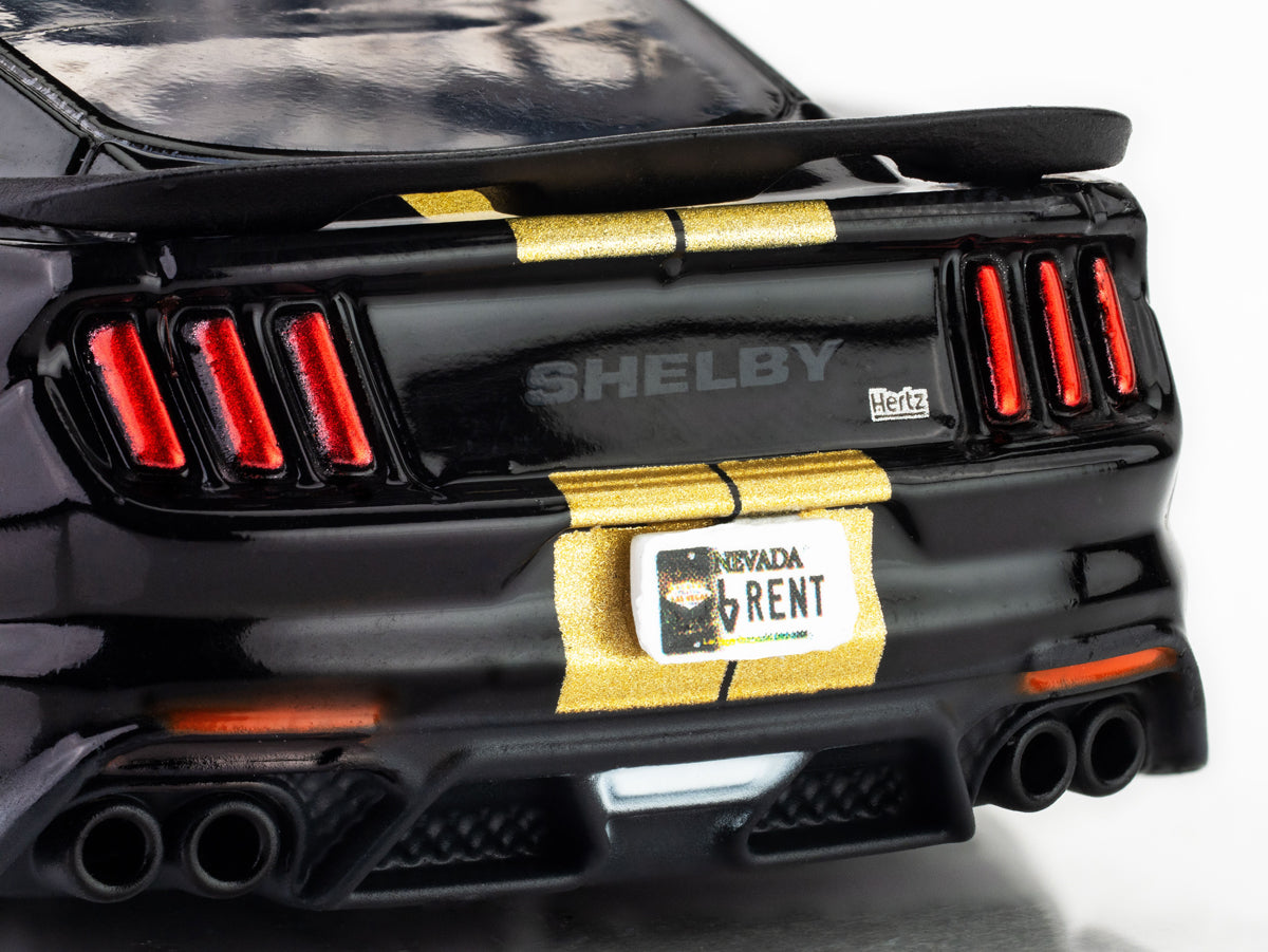 AFX Racing 2022 Shelby Mustang GT500H 1:64 scale HO Slot Car Rear View Closeup