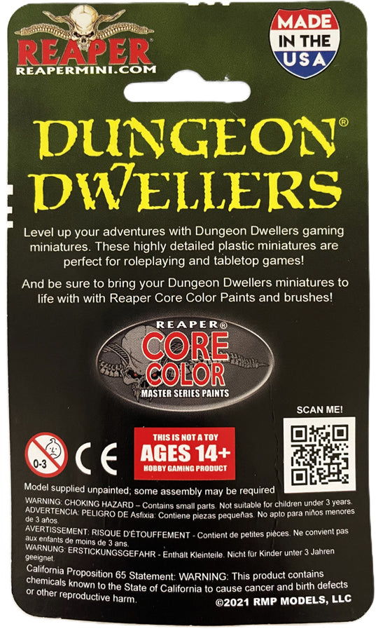 Reaper Miniatures Adrasteia Wintherthorn Vampiress 28 mm Scale Plastic Figure Blister Package Back
