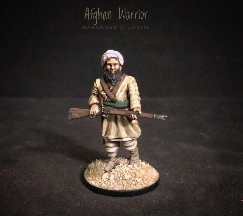 Afghan Warriors 28 mm Scale Model Plastic Figures Warrior Close Up