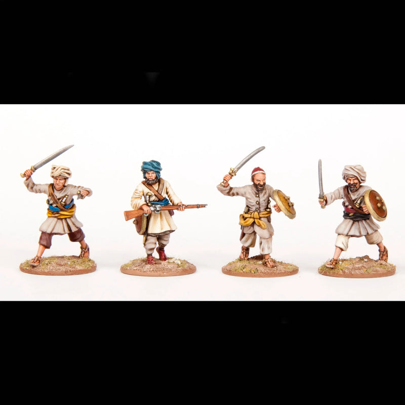 Afghan Warriors 28 mm Scale Model Plastic Figures Poses