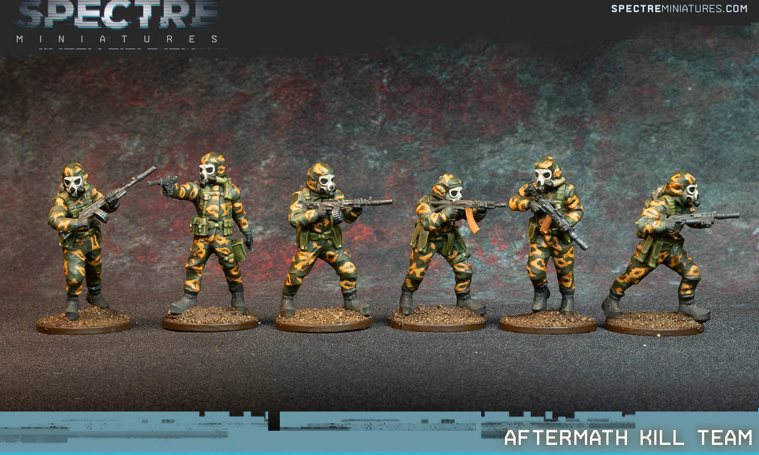 Aftermath Kill Team 28mm Scale Figures EU Military Paint Scheme Example