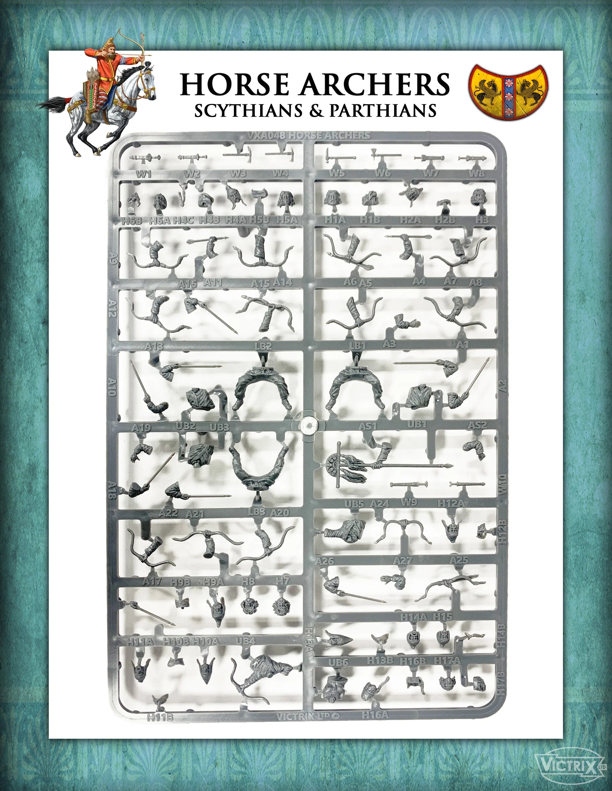 Ancient Horse Archers (Scythians & Parthians), 28 mm Scale Model Plastic Figures Rider Frame