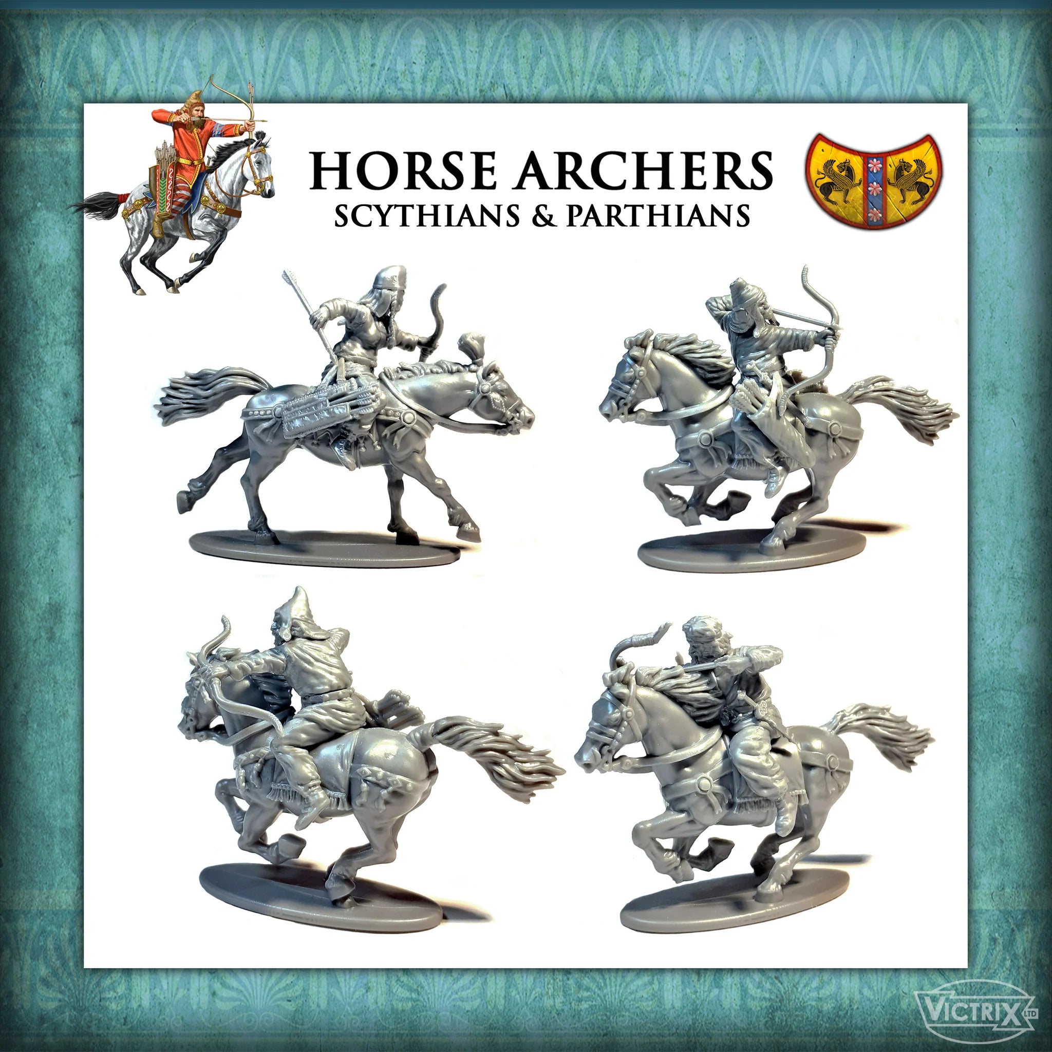 Ancient Horse Archers (Scythians & Parthians), 28 mm Scale Model Plastic Figures Poses