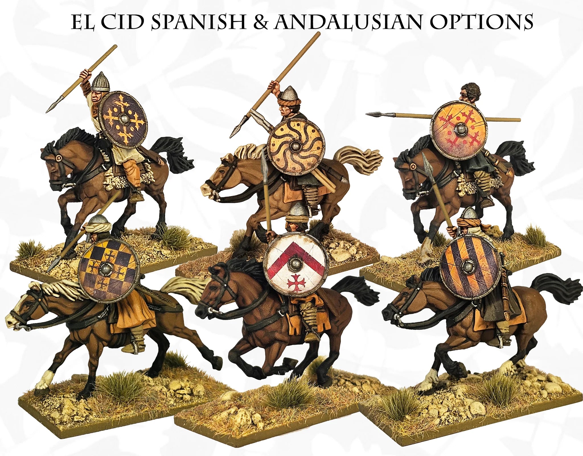 Norman Unarmored Cavalry, 28 mm Scale Model Plastic Figures Andalusian Options