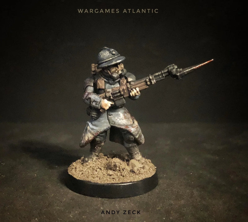 Les Grognards Infantry, 28 mm Scale Model Plastic Figures Painted Close Up
