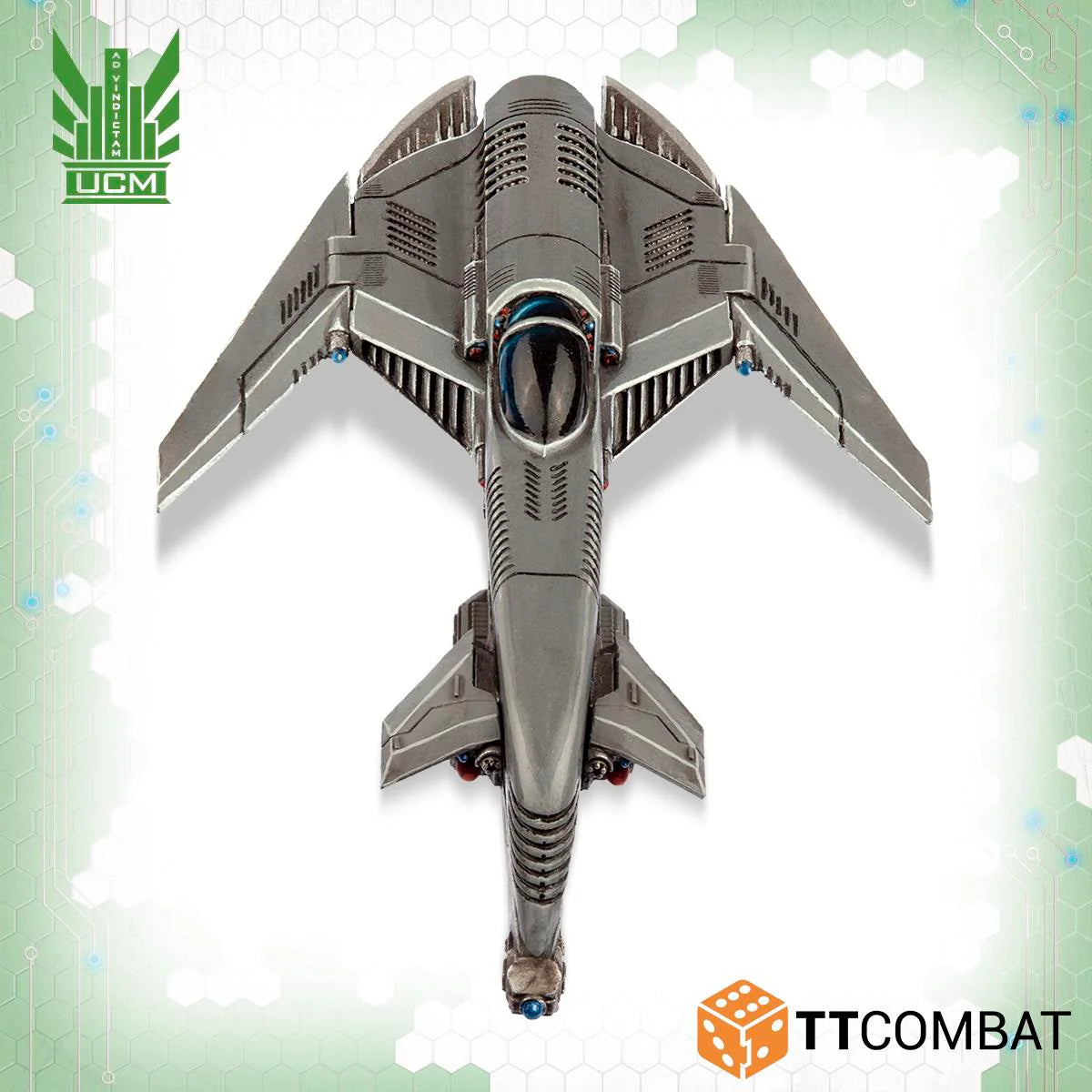 Dropzone Commander UCM Archangel Interceptor Front View