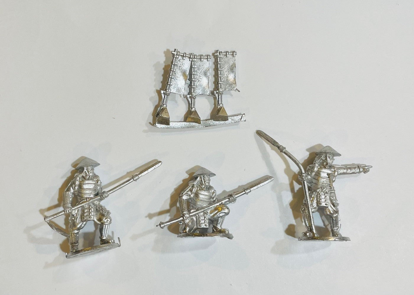 Test of Honour Ashigaru Spearmen 28 mm Scale Metal Figures