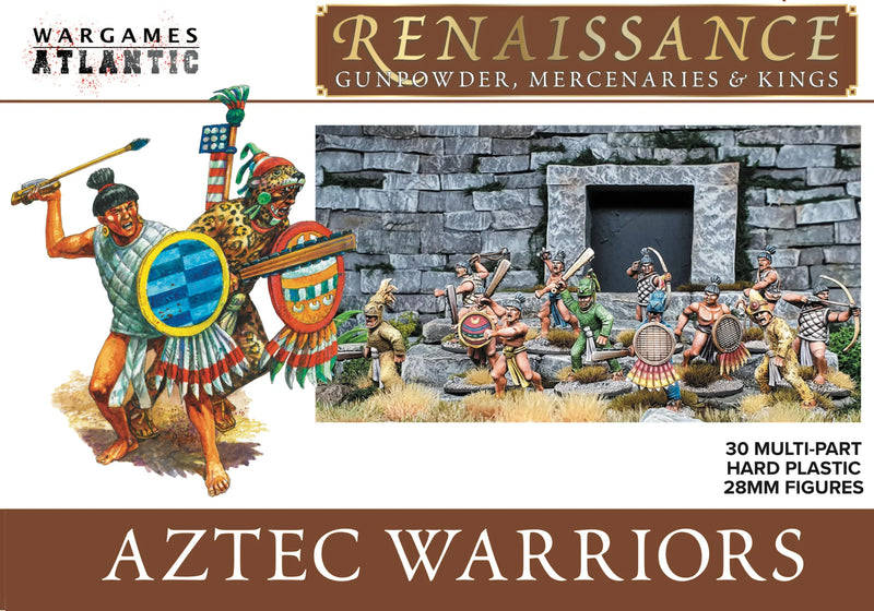 Aztec Warriors 28 mm Scale Model Plastic Figures