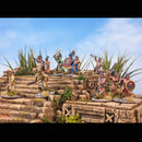 Aztec Warriors 28 mm Scale Model Plastic Figures Defending Diorama
