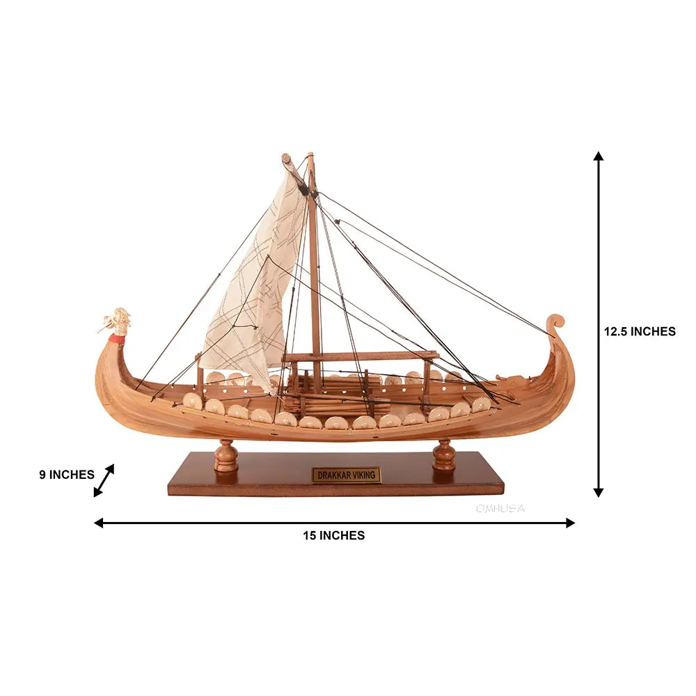 Viking Wooden Scale Model Dimensions